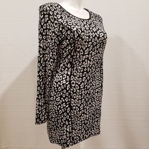 No Boundries Black White Spot Print Midi Dress